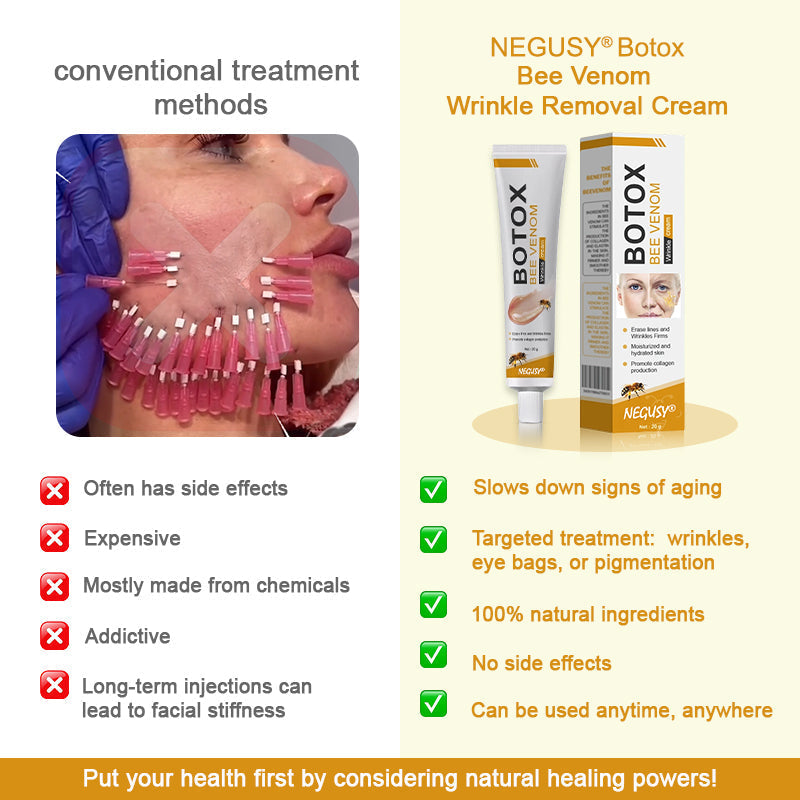 (Made and Shipped from USA) 🧑‍⚕️NEGUSY® Botox Bee Venom Wrinkle Removal Cream