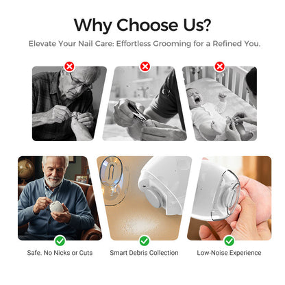 💅✨Electric Nail Trimmer That Won’t Nick Skin for Adults and Children👶🔧